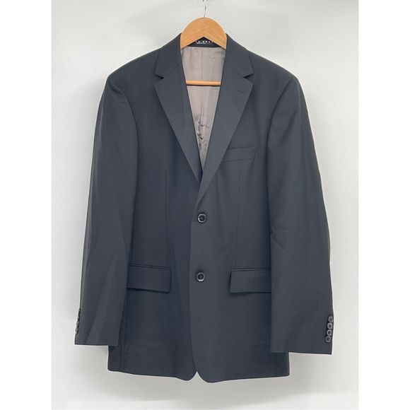 Hugo Boss Blazer Suit Jacket Sport Coat Men Size 40 R Black Bertolucci Movie‎